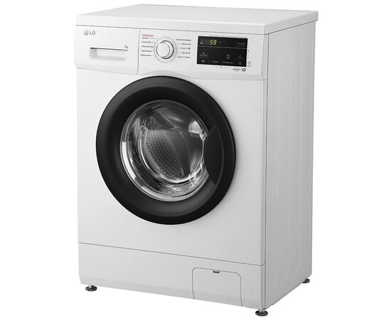 Стиральная машина LG фронтальна, 7кг, 1200, A+++, 44см, дисплей, пара, інвертор, біл (F2J3HS8W), изображение 10 Стиральная машина LG фронтальна, 7кг, 1200, A+++, 44см, дисплей, пара, інвертор, біл (F2J3HS8W), изображение 10
