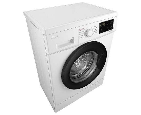 Стиральная машина LG фронтальна, 7кг, 1200, A+++, 44см, дисплей, пара, інвертор, біл (F2J3HS8W), изображение 7 Стиральная машина LG фронтальна, 7кг, 1200, A+++, 44см, дисплей, пара, інвертор, біл (F2J3HS8W), изображение 7