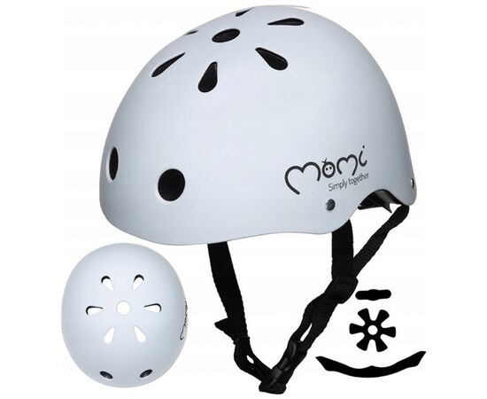 Шлем MoMi Mimi Mat gray (ROBI00049), изображение 4 Шлем MoMi Mimi Mat gray (ROBI00049), изображение 4