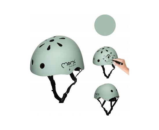 Шлем MoMi Mimi Mat green (ROBI00050), изображение 2 Шлем MoMi Mimi Mat green (ROBI00050), изображение 2