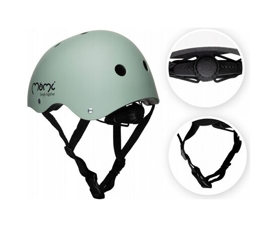 Шлем MoMi Mimi Mat green (ROBI00050), изображение 4 Шлем MoMi Mimi Mat green (ROBI00050), изображение 4