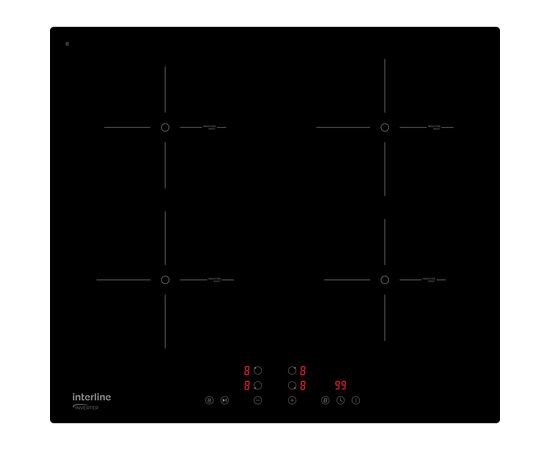 Варочная поверхность Interline VIK 860 SIB BG, изображение 2 Варочная поверхность Interline VIK 860 SIB BG, изображение 2