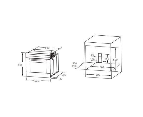Духовой шкаф Interline OEG 580 ECH BB, изображение 12