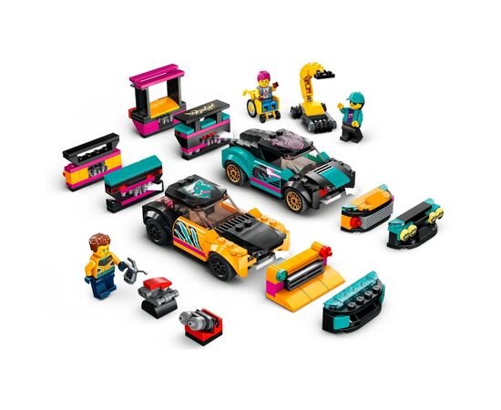 Конструктор LEGO City Тюнинг-ателье 507 деталей (60389), изображение 4 Конструктор LEGO City Тюнинг-ателье 507 деталей (60389), изображение 4
