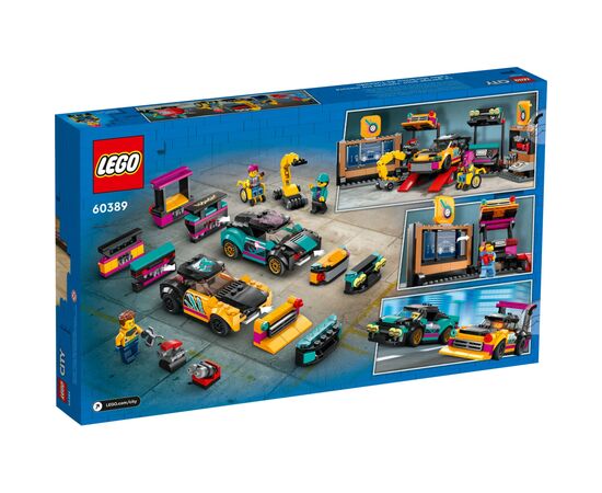 Конструктор LEGO City Тюнинг-ателье 507 деталей (60389), изображение 9 Конструктор LEGO City Тюнинг-ателье 507 деталей (60389), изображение 9