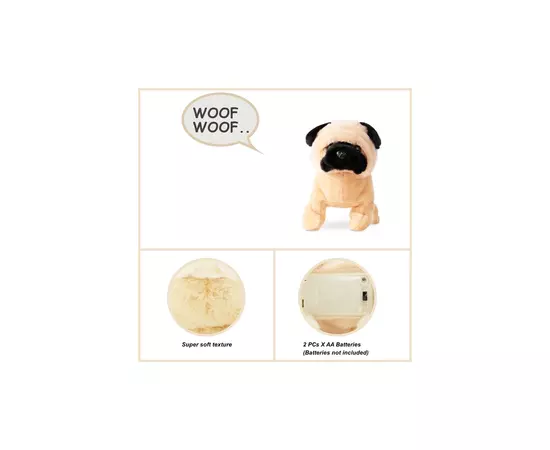 Интерактивная игрушка Pugs at Play Мопс Peanut (ST-PAP28), изображение 6 Интерактивная игрушка Pugs at Play Мопс Peanut (ST-PAP28), изображение 6