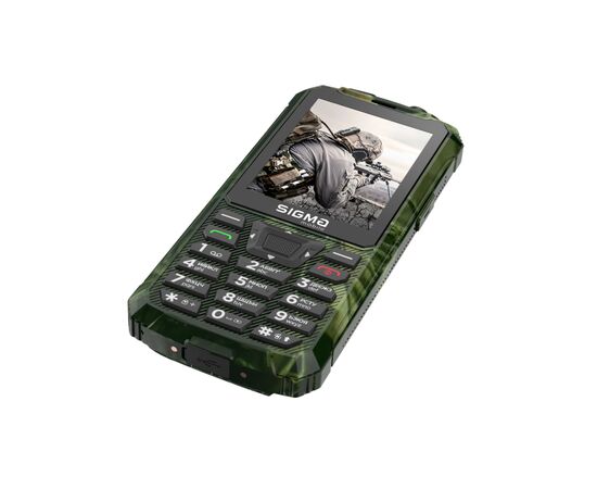 Мобильный телефон Sigma X-treme PR68 Type-C Khaki (4827798122426), изображение 6 Мобильный телефон Sigma X-treme PR68 Type-C Khaki (4827798122426), изображение 6