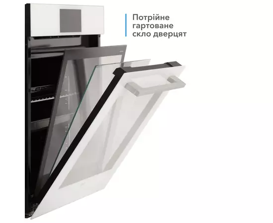 Духовой шкаф Eleyus EMMA 6010 WH STL, изображение 6 Духовой шкаф Eleyus EMMA 6010 WH STL, изображение 6