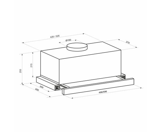 Вытяжка кухонная Eleyus LOTUS 1200 60 BG, изображение 12 Вытяжка кухонная Eleyus LOTUS 1200 60 BG, изображение 12