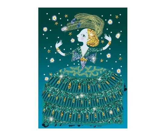 Набір для творчості Djeco раскрашивания с блестками Сияющие наряды (DJ09500), зображення 4 Набір для творчості Djeco раскрашивания с блестками Сияющие наряды (DJ09500), зображення 4