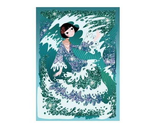 Набір для творчості Djeco раскрашивания с блестками Сияющие наряды (DJ09500), зображення 6 Набір для творчості Djeco раскрашивания с блестками Сияющие наряды (DJ09500), зображення 6