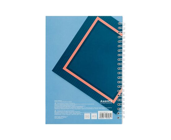 Блокнот Axent на спіралі тверда обкл., А5, 96арк. №16 (8032-16-A), зображення 3