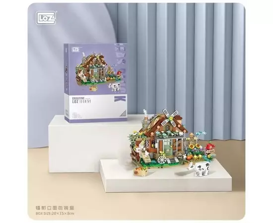 Конструктор LOZ mini Фермерский домик без фигурок (1281), изображение 2