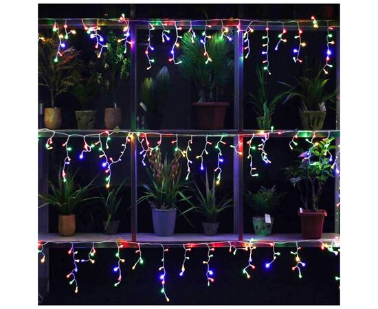 Гирлянда ColorWay Бахрома 3 м x 0.6 м 100 Led IP20 теплый цвет USB (CW-GF-100L36UWW), изображение 3 Гирлянда ColorWay Бахрома 3 м x 0.6 м 100 Led IP20 теплый цвет USB (CW-GF-100L36UWW), изображение 3