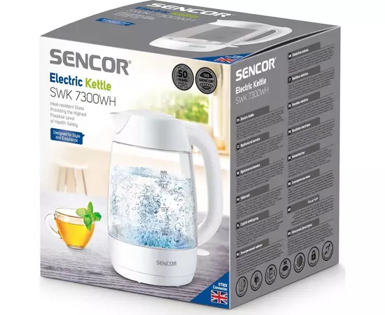 Электрочайник Sencor SWK 7300WH (SWK7300WH), изображение 12 Электрочайник Sencor SWK 7300WH (SWK7300WH), изображение 12