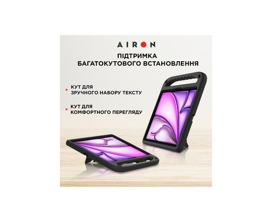 Чехол для планшета AirOn EVA Premium iPad Pro 13 / Air 13 2024 black (4822352781125), изображение 2 Чехол для планшета AirOn EVA Premium iPad Pro 13 / Air 13 2024 black (4822352781125), изображение 2