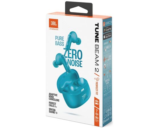 Наушники JBL Tune Beam 2 Turquoise (JBLTBEAM2TQE), изображение 11 Наушники JBL Tune Beam 2 Turquoise (JBLTBEAM2TQE), изображение 11