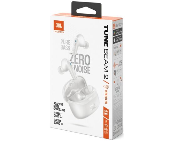 Наушники JBL Tune Beam 2 White (JBLTBEAM2WHT), изображение 11 Наушники JBL Tune Beam 2 White (JBLTBEAM2WHT), изображение 11