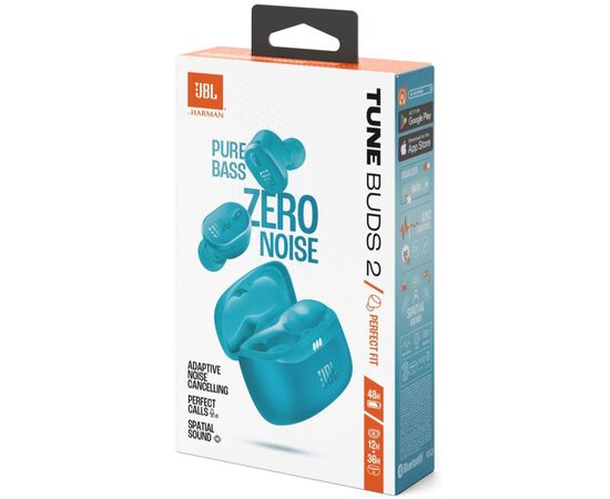 Наушники JBL Tune Buds 2 Turquoise (JBLTBUDS2TQE), изображение 11 Наушники JBL Tune Buds 2 Turquoise (JBLTBUDS2TQE), изображение 11