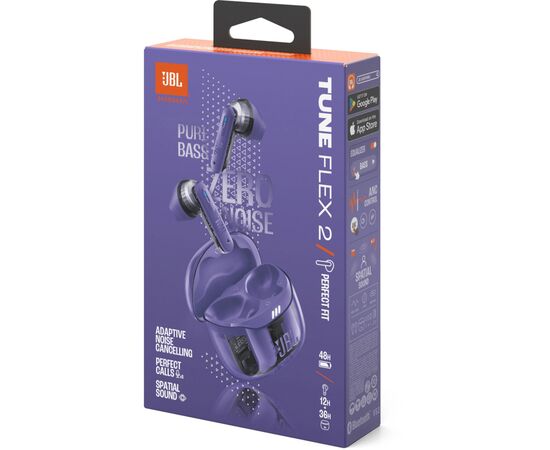 Навушники JBL Tune Flex 2 Ghost Purple (JBLTFLEX2GMAE), зображення 11 Навушники JBL Tune Flex 2 Ghost Purple (JBLTFLEX2GMAE), зображення 11