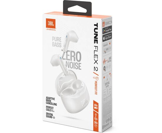 Навушники JBL Tune Flex 2 White (JBLTFLEX2WHT), зображення 11 Навушники JBL Tune Flex 2 White (JBLTFLEX2WHT), зображення 11