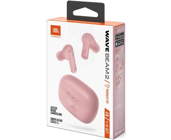 Наушники JBL Wave Beam 2 Pink (JBLWBEAM2PIK), изображение 11 Наушники JBL Wave Beam 2 Pink (JBLWBEAM2PIK), изображение 11
