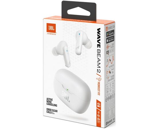 Наушники JBL Wave Beam 2 White (JBLWBEAM2WHT), изображение 11 Наушники JBL Wave Beam 2 White (JBLWBEAM2WHT), изображение 11