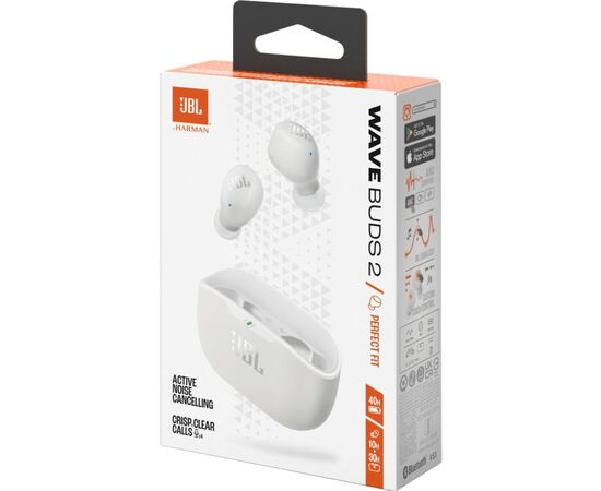 Наушники JBL Wave Buds 2 White (JBLWBUDS2WHT), изображение 10 Наушники JBL Wave Buds 2 White (JBLWBUDS2WHT), изображение 10