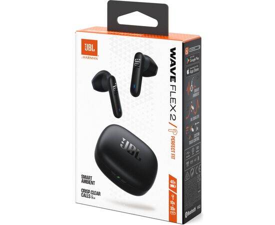 Навушники JBL Wave Flex 2 Black (JBLWFLEX2BLK), зображення 11 Навушники JBL Wave Flex 2 Black (JBLWFLEX2BLK), зображення 11