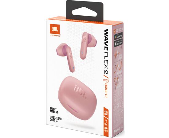 Наушники JBL Wave Flex 2 Pink (JBLWFLEX2PIK), изображение 11 Наушники JBL Wave Flex 2 Pink (JBLWFLEX2PIK), изображение 11