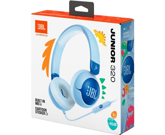 Наушники JBL JR 320 Blue (JBLJR320BLU), изображение 8 Наушники JBL JR 320 Blue (JBLJR320BLU), изображение 8