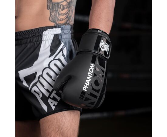 Боксерські рукавички Phantom APEX Black 14oz (PHBG2025-14), зображення 5 Боксерські рукавички Phantom APEX Black 14oz (PHBG2025-14), зображення 5