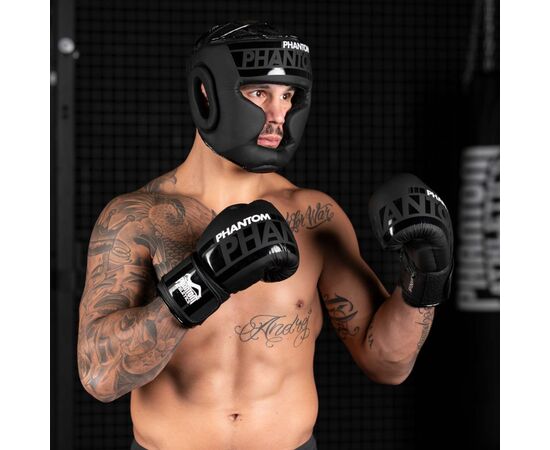 Боксерські рукавички Phantom APEX Black 14oz (PHBG2025-14), зображення 7 Боксерські рукавички Phantom APEX Black 14oz (PHBG2025-14), зображення 7