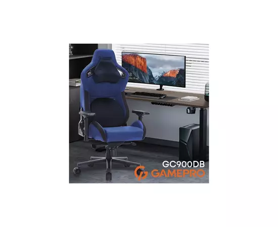 Кресло игровое GamePro GC900DB Size XL Fabric Dark Blue (GC900DB), изображение 6 Кресло игровое GamePro GC900DB Size XL Fabric Dark Blue (GC900DB), изображение 6