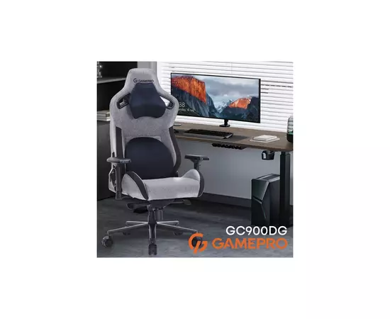 Кресло игровое GamePro GC900DG Size XL Fabric Dark Grey (GC900DG), изображение 11 Кресло игровое GamePro GC900DG Size XL Fabric Dark Grey (GC900DG), изображение 11