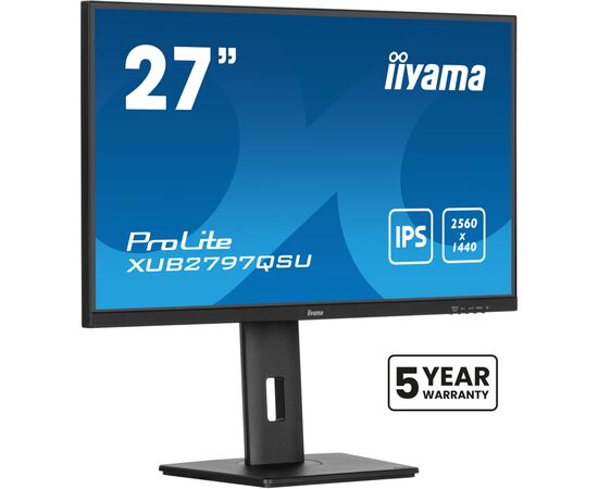 Монітор iiyama XUB2797QSU-B2, зображення 3 Монітор iiyama XUB2797QSU-B2, зображення 3