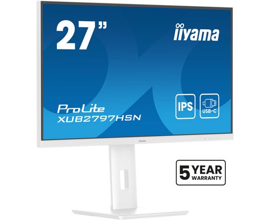 Монітор iiyama XUB2797HSN-W2, зображення 3 Монітор iiyama XUB2797HSN-W2, зображення 3