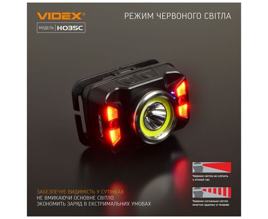 Фонарь Videx 410Lm 5000K (VLF-H035C), изображение 8 Фонарь Videx 410Lm 5000K (VLF-H035C), изображение 8