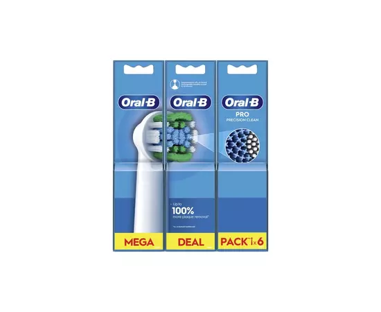 Насадка для зубной щетки Oral-B Pro Precision Clean, 6 шт (8006540847466), изображение 2 Насадка для зубной щетки Oral-B Pro Precision Clean, 6 шт (8006540847466), изображение 2