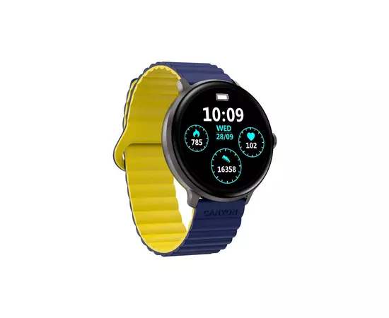 Смарт-годинник Canyon Jacky SW-69 Blue Yellow (CNS-SW69BL), зображення 3 Смарт-годинник Canyon Jacky SW-69 Blue Yellow (CNS-SW69BL), зображення 3