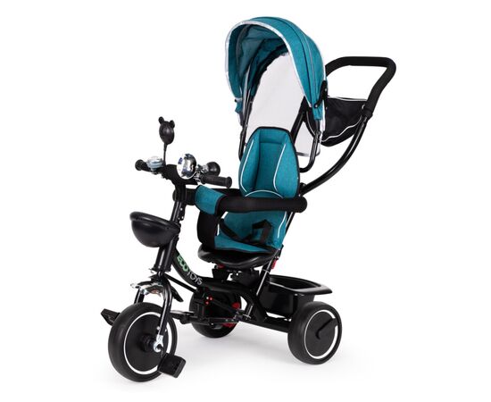 Детский велосипед Ecotoys Comfort С поворотным сиденьем Green Blue (JM-066-9 GREEN/BLUE), изображение 2