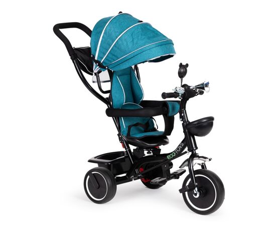 Детский велосипед Ecotoys Comfort С поворотным сиденьем Green Blue (JM-066-9 GREEN/BLUE)