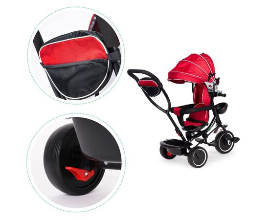 Детский велосипед Ecotoys Comfort С поворотным сиденьем Red (JM-066-9 RED), изображение 5 Детский велосипед Ecotoys Comfort С поворотным сиденьем Red (JM-066-9 RED), изображение 5