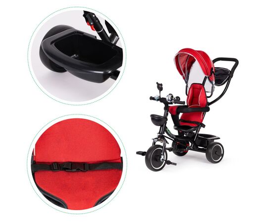 Детский велосипед Ecotoys Comfort С поворотным сиденьем Red (JM-066-9 RED), изображение 6 Детский велосипед Ecotoys Comfort С поворотным сиденьем Red (JM-066-9 RED), изображение 6