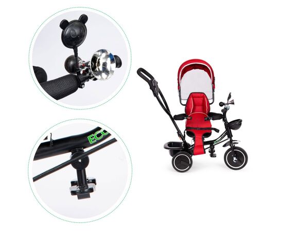 Детский велосипед Ecotoys Comfort С поворотным сиденьем Red (JM-066-9 RED), изображение 7 Детский велосипед Ecotoys Comfort С поворотным сиденьем Red (JM-066-9 RED), изображение 7