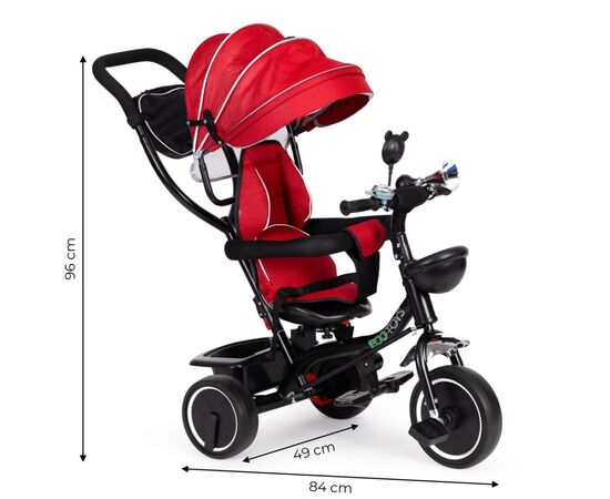 Детский велосипед Ecotoys Comfort С поворотным сиденьем Red (JM-066-9 RED), изображение 8 Детский велосипед Ecotoys Comfort С поворотным сиденьем Red (JM-066-9 RED), изображение 8