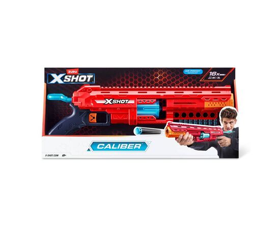 Игрушечное оружие Zuru Бластер X-Shot Excel-S1 Caliber (36675R), изображение 8 Игрушечное оружие Zuru Бластер X-Shot Excel-S1 Caliber (36675R), изображение 8