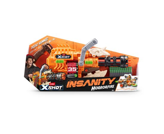 Игрушечное оружие Zuru Бластер X-Shot Insanity horrorfire Dread Hammer (36733), изображение 10 Игрушечное оружие Zuru Бластер X-Shot Insanity horrorfire Dread Hammer (36733), изображение 10