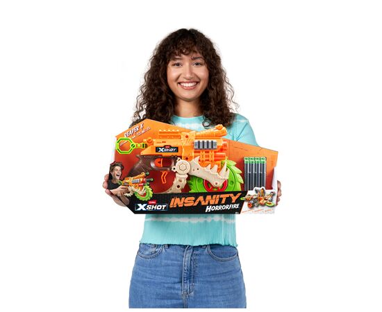 Игрушечное оружие Zuru Бластер X-Shot Insanity horrorfire Reaper-x (36730), изображение 6 Игрушечное оружие Zuru Бластер X-Shot Insanity horrorfire Reaper-x (36730), изображение 6