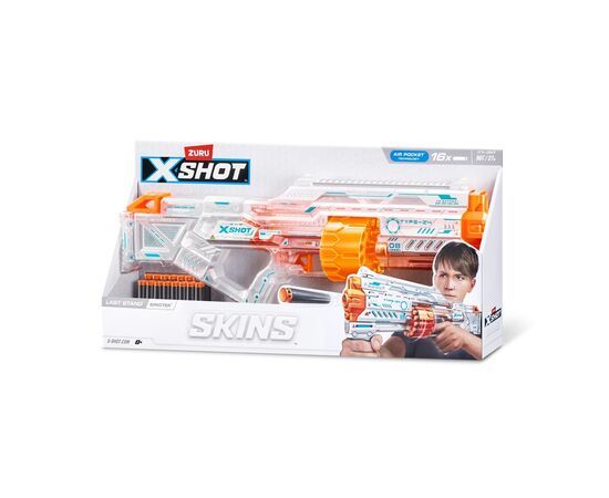 Игрушечное оружие Zuru Быстрострельный бластер X-Shot Skins Last Stand Specter (36518Q), изображение 2 Игрушечное оружие Zuru Быстрострельный бластер X-Shot Skins Last Stand Specter (36518Q), изображение 2